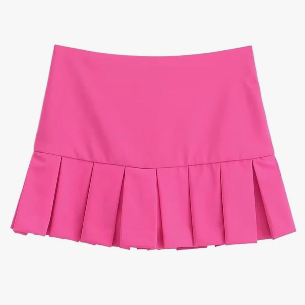 Zara Fuchsia Pink Pleated Skort NWT 🩷